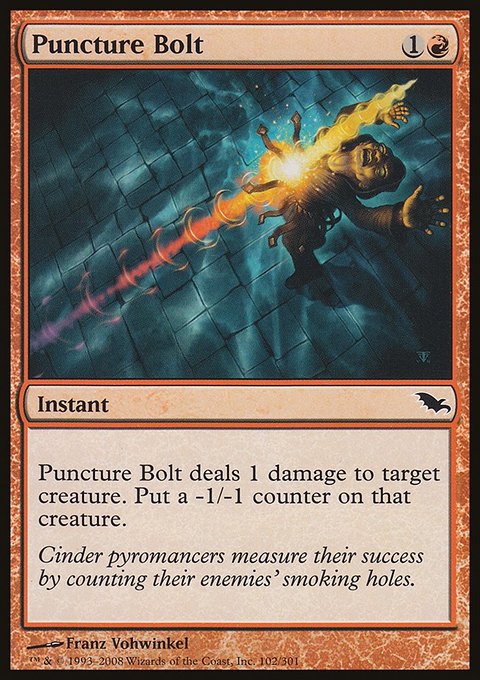 Puncture Bolt, Shadowmoor #102, Magic: The Gathering card