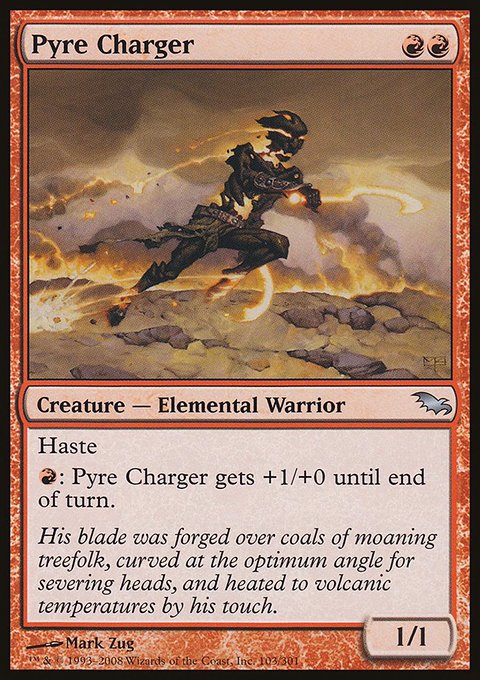 Pyre Charger, Shadowmoor #103, Magic: The Gathering card