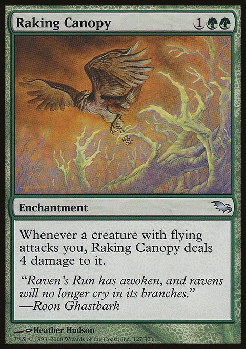 Raking Canopy, Shadowmoor #127, Magic: The Gathering card