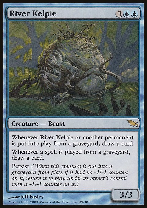 River Kelpie, Shadowmoor #49, Magic: The Gathering card