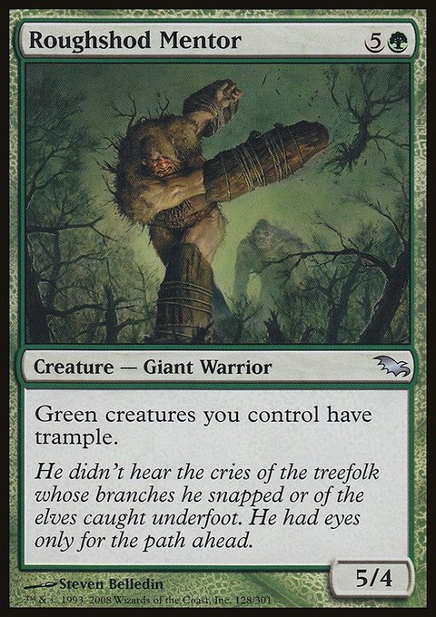 Roughshod Mentor, Shadowmoor #128, Magic: The Gathering card