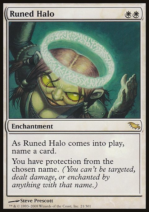 Runed Halo, Shadowmoor #21, Magic: The Gathering card