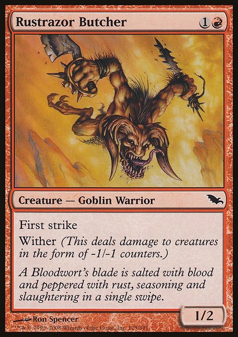 Rustrazor Butcher, Shadowmoor #105, Magic: The Gathering card