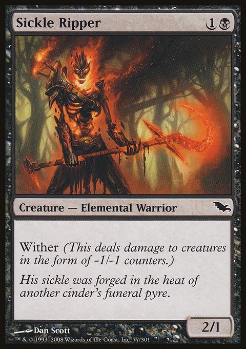 Sickle Ripper, Shadowmoor #77, Magic: The Gathering card