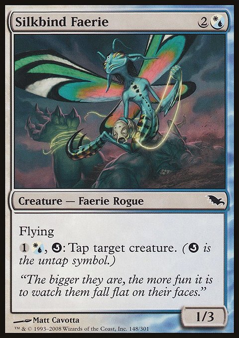 Silkbind Faerie, Shadowmoor #148, Magic: The Gathering card