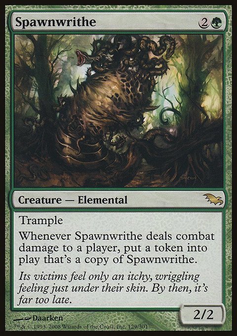 Spawnwrithe, Shadowmoor #129, Magic: The Gathering card