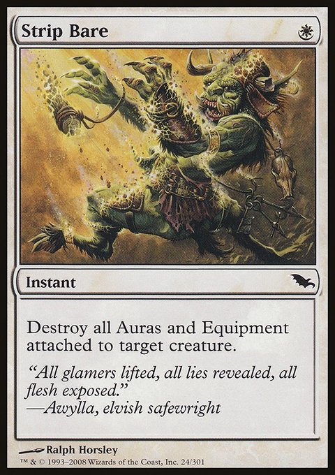 Strip Bare, Shadowmoor #24, Magic: The Gathering card