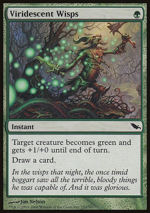 Viridescent Wisps, Shadowmoor #132, Magic: The Gathering card