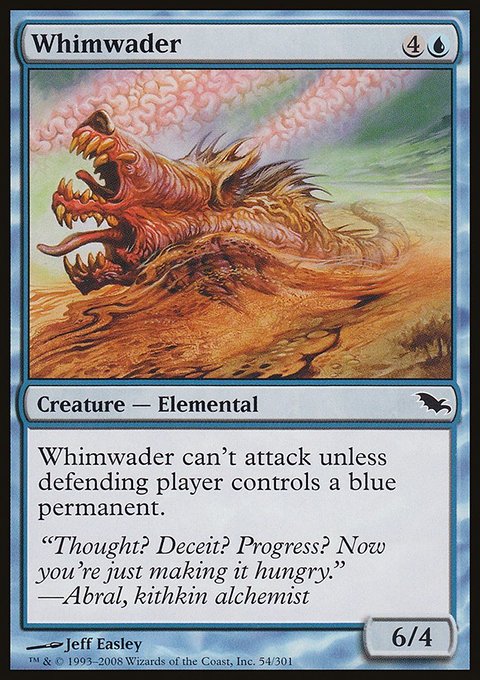 Whimwader, Shadowmoor #54, Magic: The Gathering card