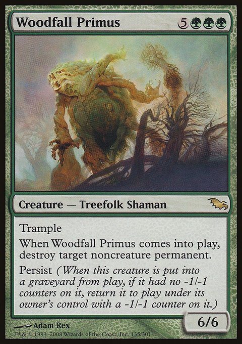 Woodfall Primus, Shadowmoor #135, Magic: The Gathering card