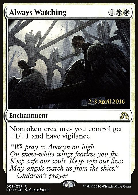 Always Watching, Shadows over Innistrad Promos #1s, Magic: The Gathering card