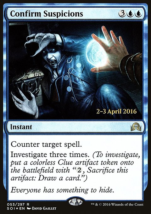 Confirm Suspicions, Shadows over Innistrad Promos #53s, Magic: The Gathering card