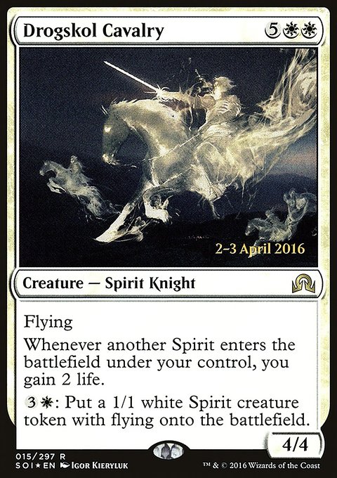 Drogskol Cavalry, Shadows over Innistrad Promos #15s, Magic: The Gathering card