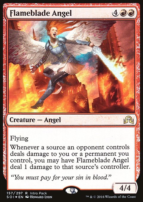 Flameblade Angel, Shadows over Innistrad Promos #157, Magic: The Gathering card