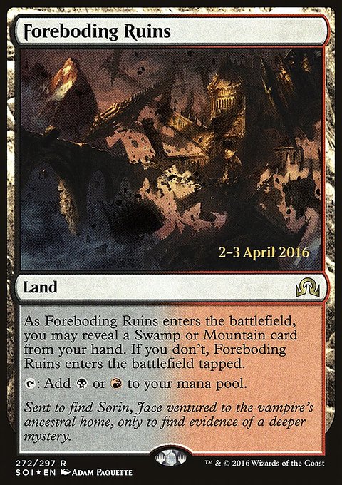 Foreboding Ruins, Shadows over Innistrad Promos #272s, Magic: The Gathering card