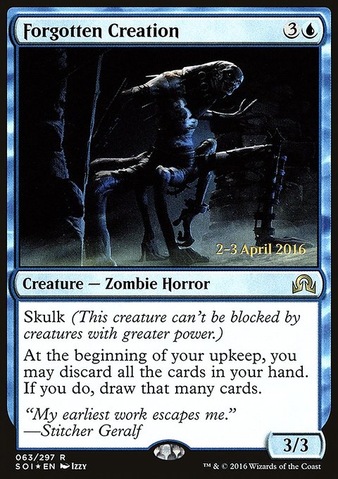 Forgotten Creation, Shadows over Innistrad Promos #63s, Magic: The Gathering card