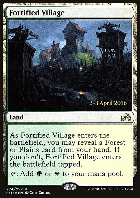Fortified Village, Shadows over Innistrad Promos #274s, Magic: The Gathering card