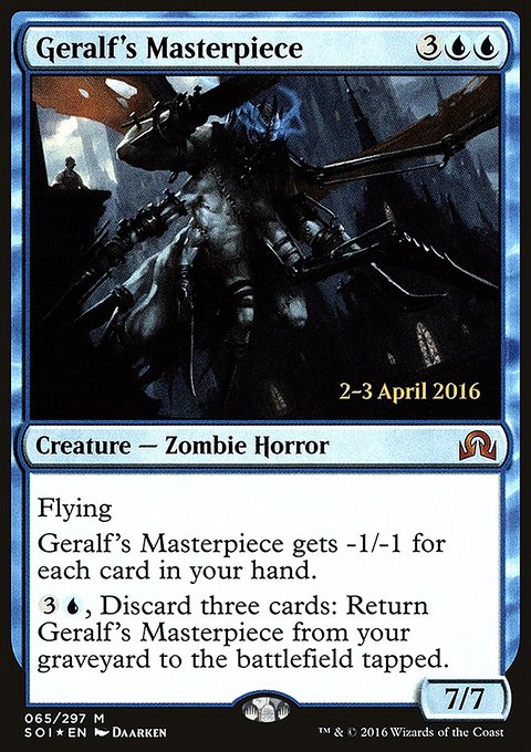 Geralf's Masterpiece, Shadows over Innistrad Promos #65s, Magic: The Gathering card