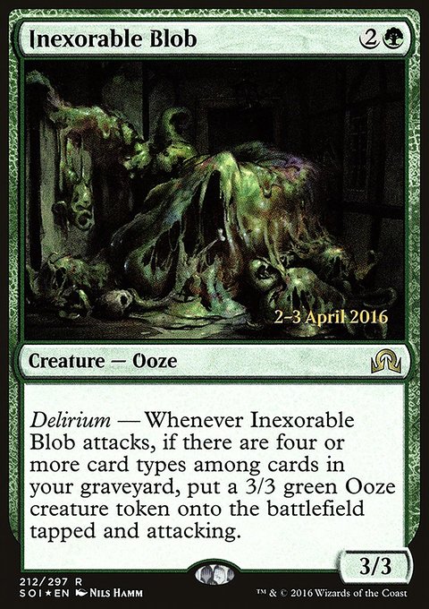 Inexorable Blob, Shadows over Innistrad Promos #212s, Magic: The Gathering card