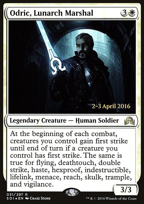 Odric, Lunarch Marshal, Shadows over Innistrad Promos #31s, Magic: The Gathering card
