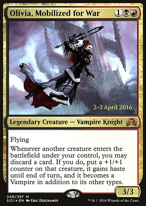 Olivia, Mobilized for War, Shadows over Innistrad Promos #248s, Magic: The Gathering card