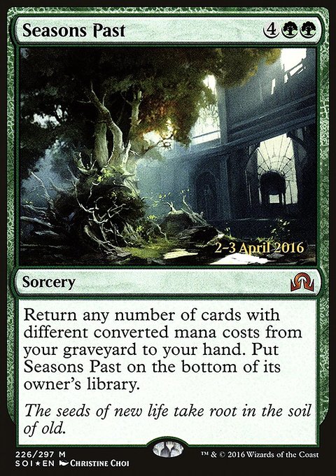Seasons Past, Shadows over Innistrad Promos #226s, Magic: The Gathering card