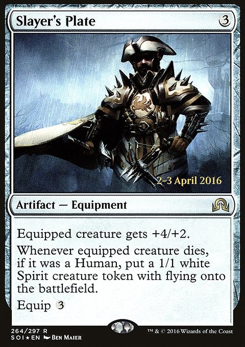 Slayer's Plate, Shadows over Innistrad Promos #264s, Magic: The Gathering card