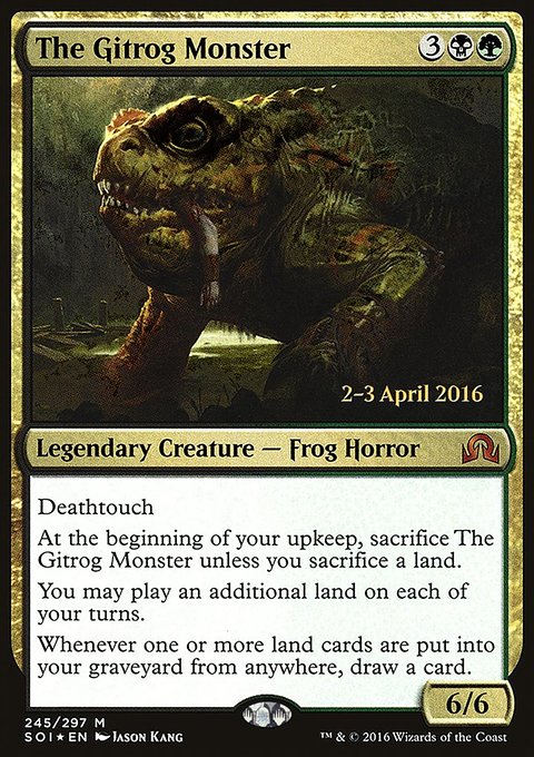 The Gitrog Monster, Shadows over Innistrad Promos #245s, Magic: The Gathering card