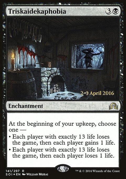 Triskaidekaphobia, Shadows over Innistrad Promos #141s, Magic: The Gathering card