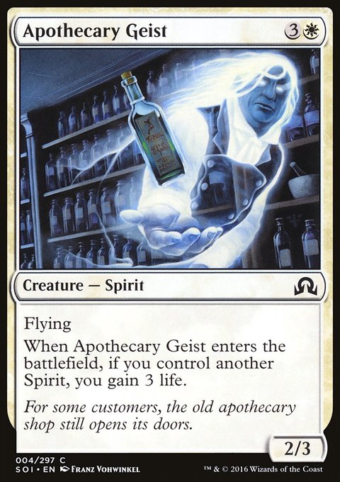 Apothecary Geist, Shadows over Innistrad #4, Magic: The Gathering card