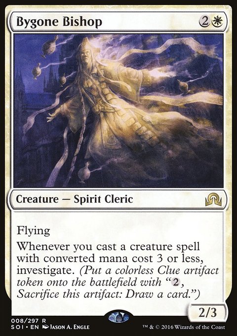 Bygone Bishop, Shadows over Innistrad #8, Magic: The Gathering card
