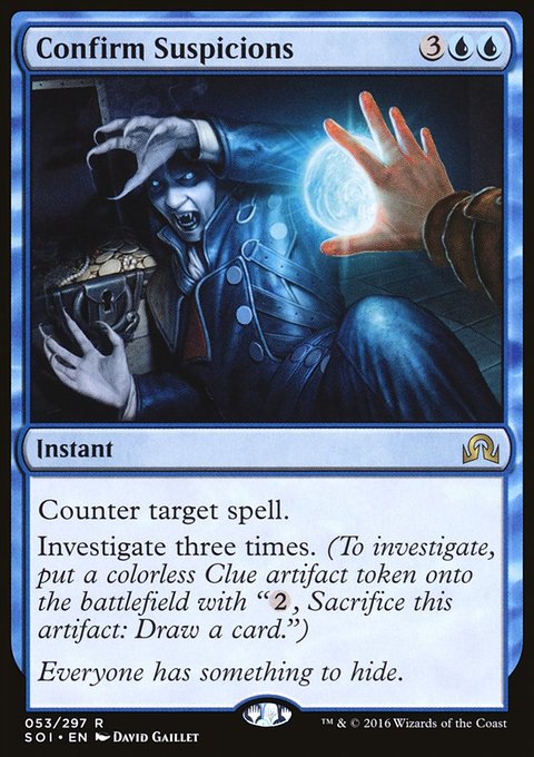 Confirm Suspicions, Shadows over Innistrad #53, Magic: The Gathering card