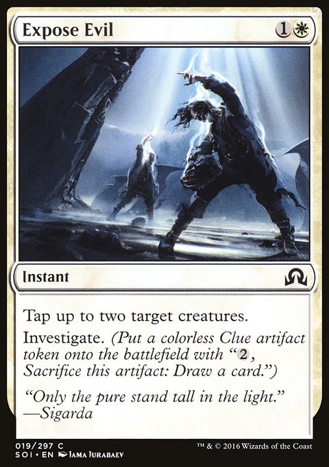 Expose Evil, Shadows over Innistrad #19, Magic: The Gathering card