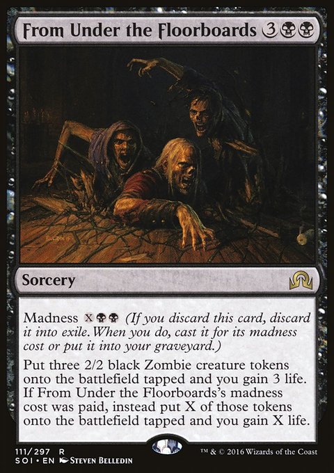 From Under the Floorboards, Shadows over Innistrad #111, Magic: The Gathering card