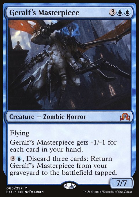 Geralf's Masterpiece, Shadows over Innistrad #65, Magic: The Gathering card