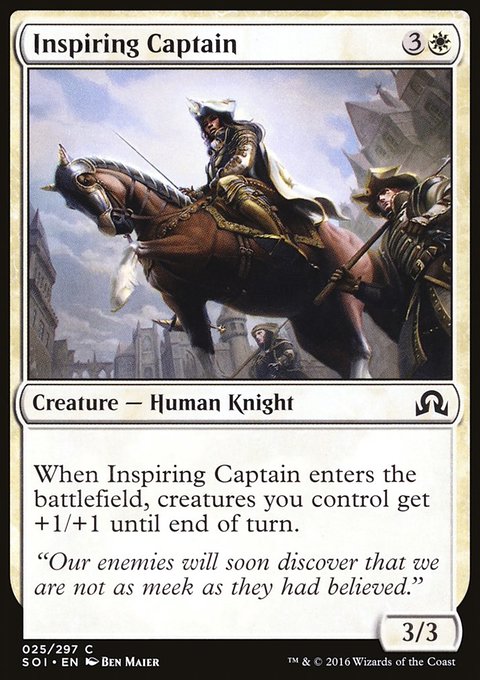 Inspiring Captain, Shadows over Innistrad #25, Magic: The Gathering card