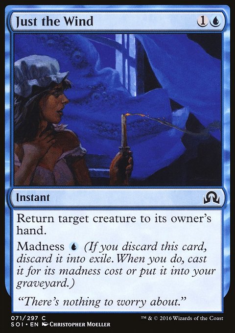 Just the Wind, Shadows over Innistrad #71, Magic: The Gathering card