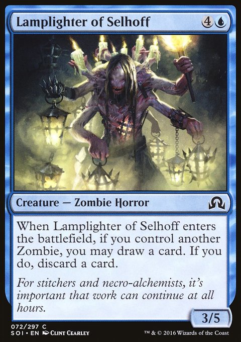 Lamplighter of Selhoff, Shadows over Innistrad #72, Magic: The Gathering card