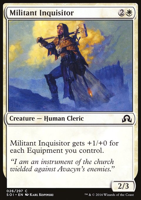 Militant Inquisitor, Shadows over Innistrad #26, Magic: The Gathering card
