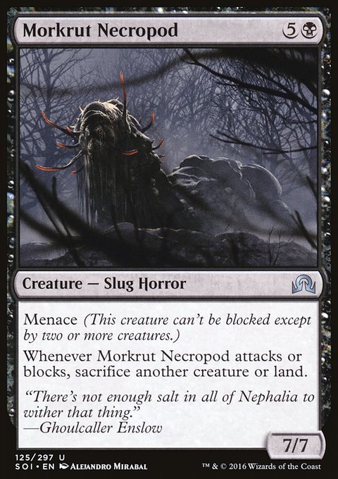 Morkrut Necropod, Shadows over Innistrad #125, Magic: The Gathering card