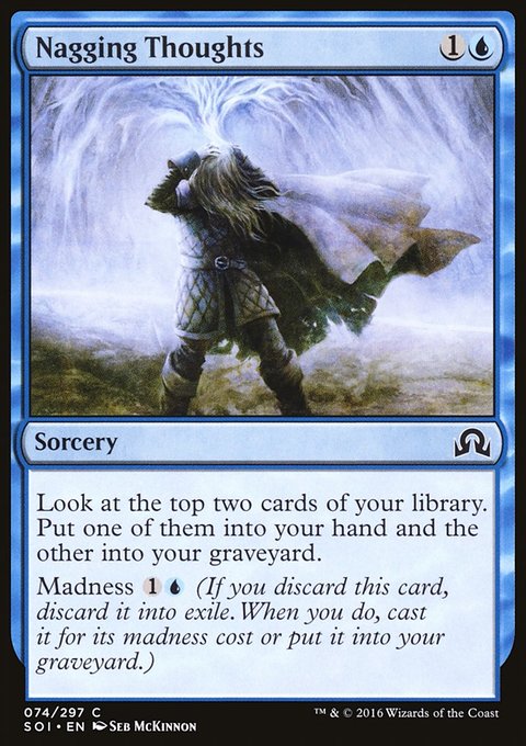 Nagging Thoughts, Shadows over Innistrad #74, Magic: The Gathering card