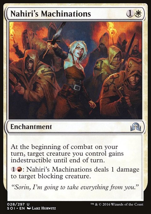 Nahiri's Machinations, Shadows over Innistrad #28, Magic: The Gathering card