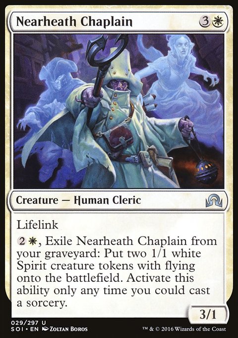 Nearheath Chaplain, Shadows over Innistrad #29, Magic: The Gathering card