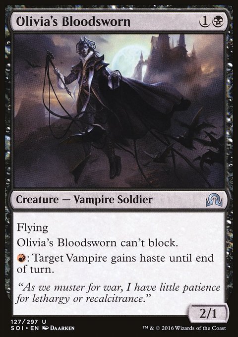 Olivia's Bloodsworn, Shadows over Innistrad #127, Magic: The Gathering card