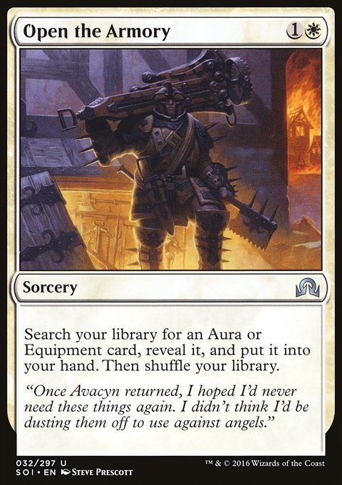 Open the Armory, Shadows over Innistrad #32, Magic: The Gathering card
