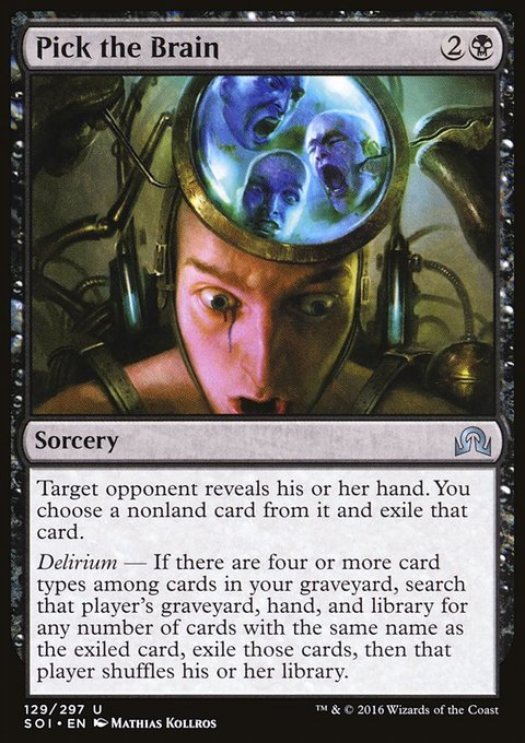 Pick the Brain, Shadows over Innistrad #129, Magic: The Gathering card