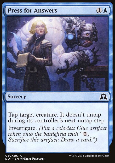 Press for Answers, Shadows over Innistrad #80, Magic: The Gathering card