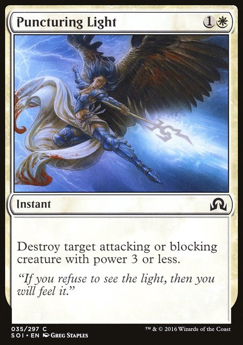 Puncturing Light, Shadows over Innistrad #35, Magic: The Gathering card