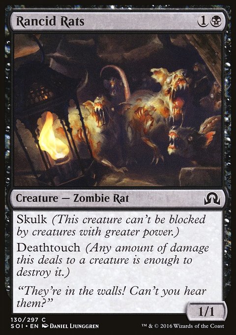 Rancid Rats, Shadows over Innistrad #130, Magic: The Gathering card