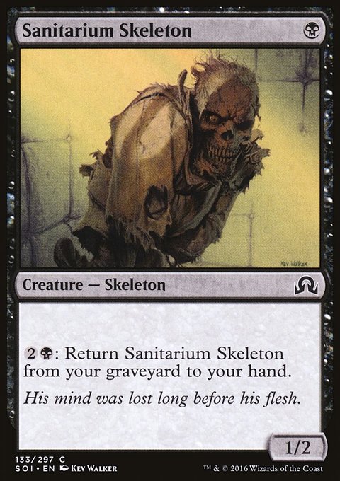 Sanitarium Skeleton, Shadows over Innistrad #133, Magic: The Gathering card